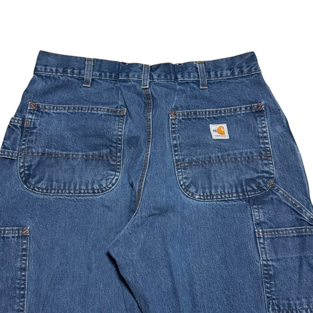 Carhartt FR813 DNM Fire Resistant Utility Carpenter Jeans Mens 36x30 (Fit 33x29)